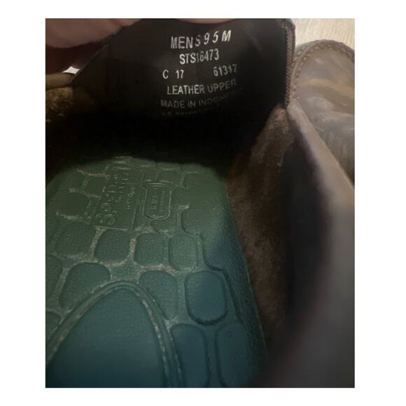 Men’s Sperry Topsider Size 9.5 Son-R Technology Brown Leather Loafers - Picture 5 of 7